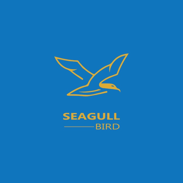 Seagull bird-logo-icon-vektordesigns