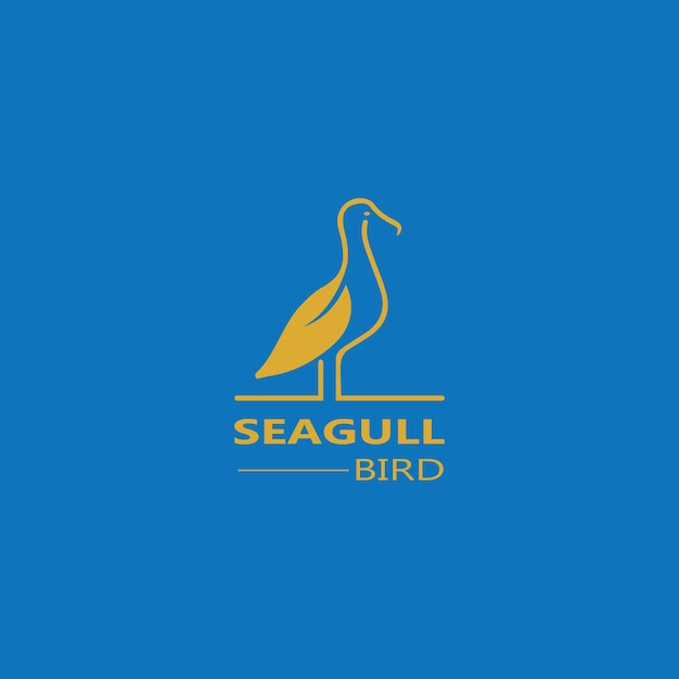 Seagull bird-logo-icon-vektordesigns