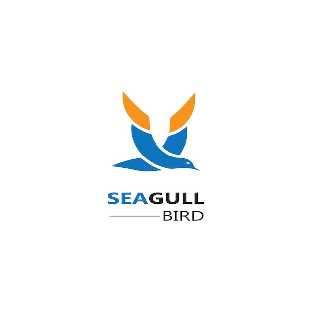 Seagull bird-logo-icon-vektordesigns