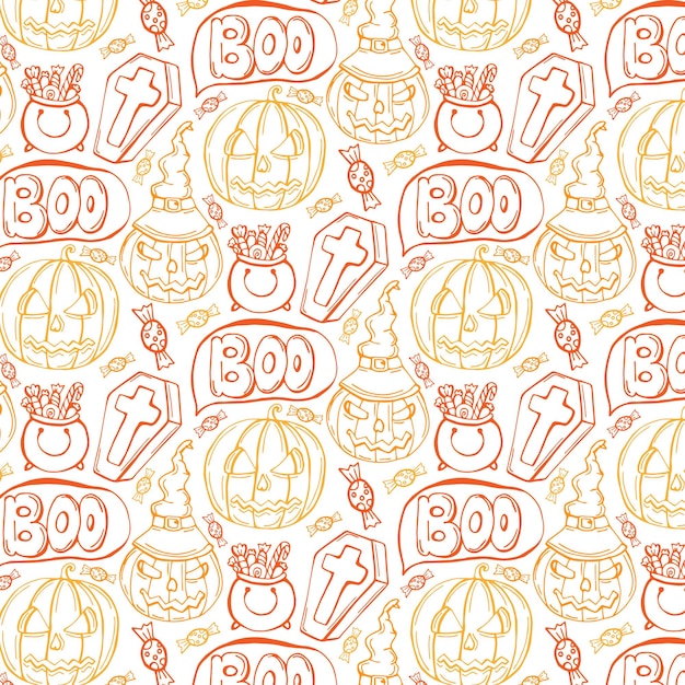 Seamless halloween pattern