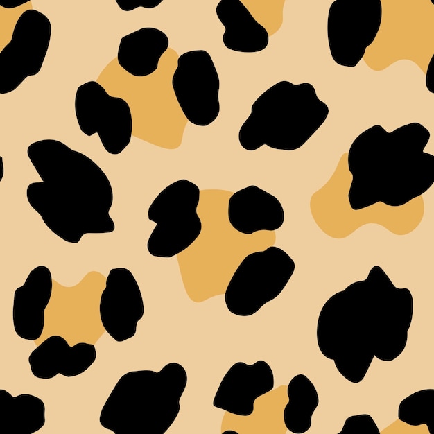 Seamless, Muster, Mit, Leopard, Stains.