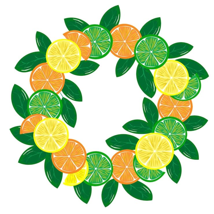 Vektor seamless-muster-vektor-hintergrund zitrusrohr-schnitt orangen-lime-zitrone-grapefruit-eps10