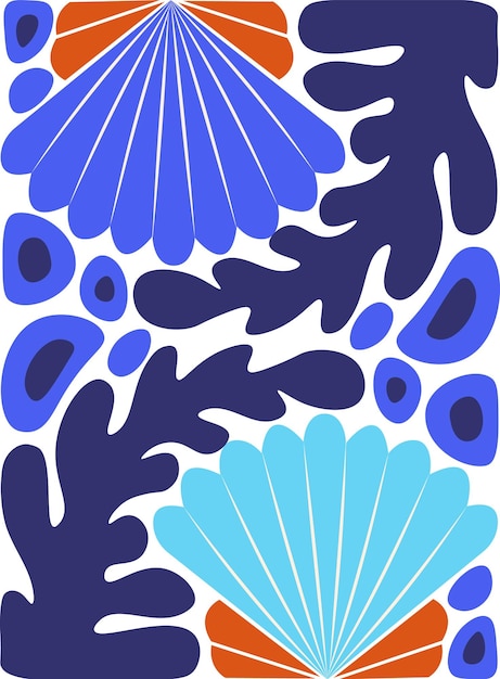 Seashell Summer Abstract Hintergrund