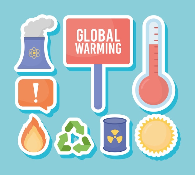 Sechs artikel zur globalen erwärmung