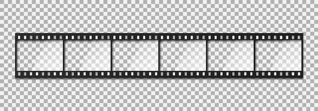 Sechs bilder eines klassischen 35-mm-filmstreifens.