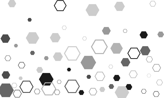 Sechseckige sechseckige Raster-Mosaik-Zellzeichen oder -symbol Gradation