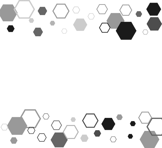 Sechseckige sechseckige Raster-Mosaik-Zellzeichen oder -symbol Gradation