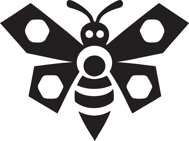 Vektor sechseckiges bienenstock-symbol