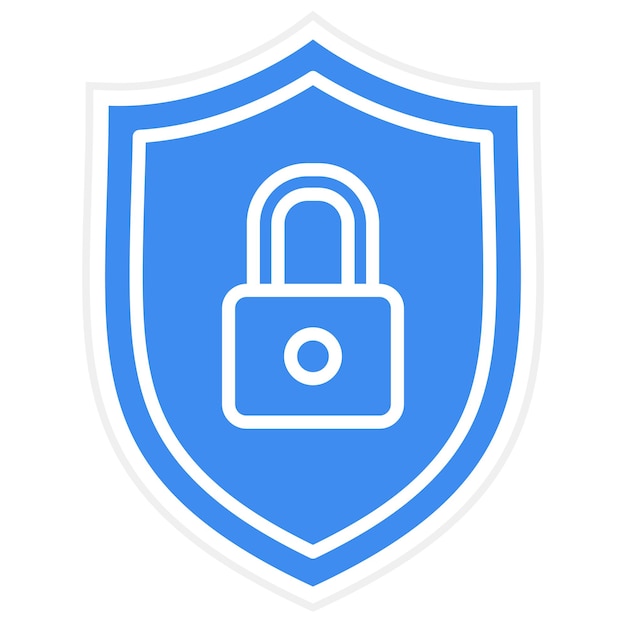 Security Shield-Icon-Vektorbild kann für Schutz und Sicherheit verwendet werden