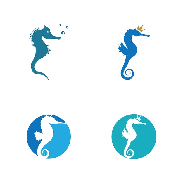 Seepferdchen-logo-vektor
