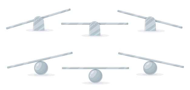 Seesaw-Gleichgewicht Metall-Schaukel ausgeglichene oder unausgeglichene Waagen Kinder leere Schaukel für Schaukelspiel auf dem Spielplatz Gewichtsspielzeug auf und ab perfekt ausgeglichen