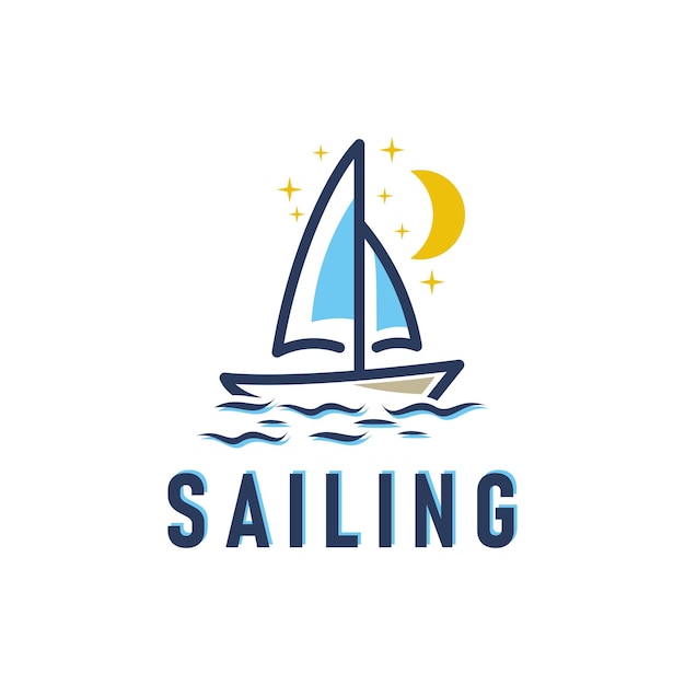 SEGEL- UND NAUTISCHES LOGO-DESIGN