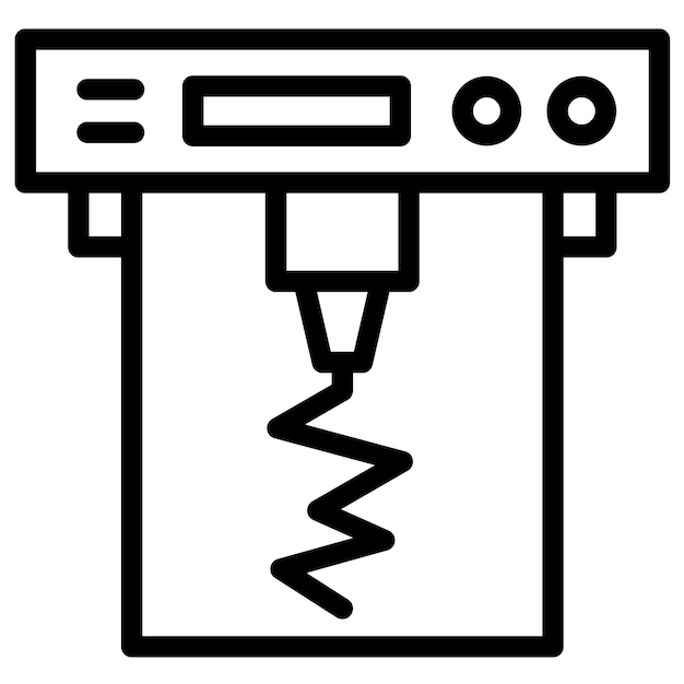 Vektor seismograph-vektor-ikonen-illustration des ikonensets für naturkatastrophen