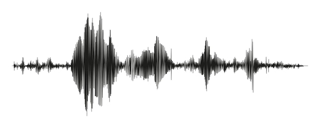 Seismographenmessung oder Lügendetektorgraph Seismische Messungen mit Datensatz