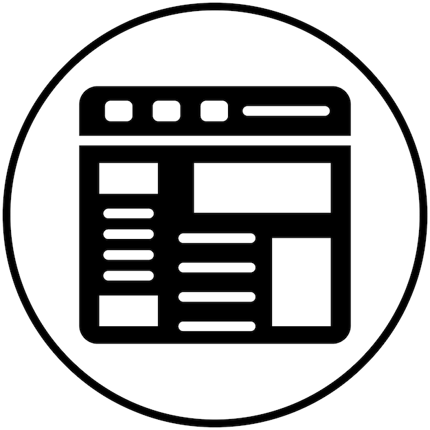 Seite Layout Vektor Ikonen Illustration von OnGSCE Marketing Iconset