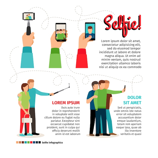 Selfie-infografiken