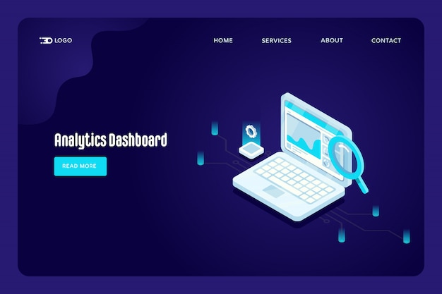 Seo analytics dashboard-vorlage