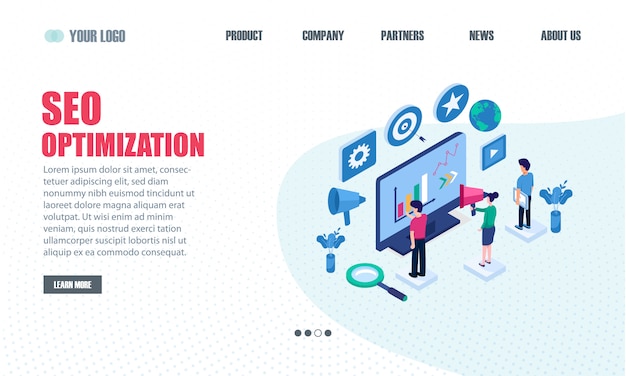 SEO-Optimierungs-Landingpage