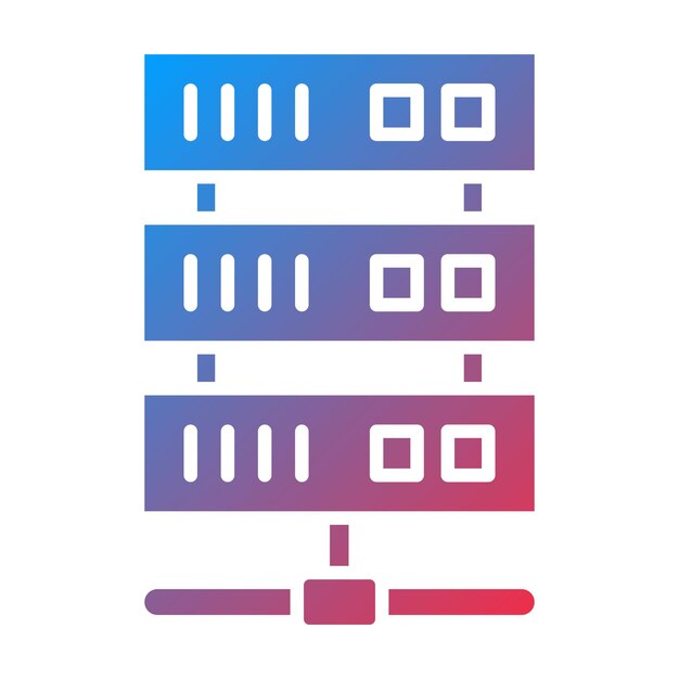 Server-Icon-Vektorbild kann für Computer und Hardware verwendet werden
