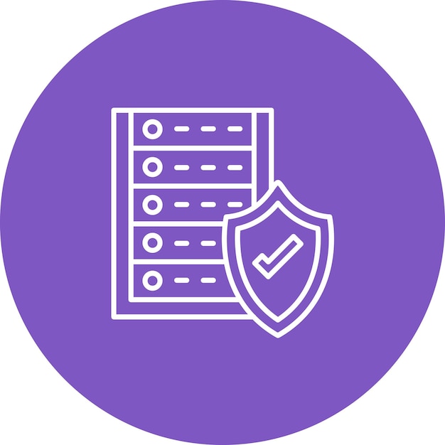 Server-Schutz-Ikonen-Vektor-Bild Kann für Web-Hosting verwendet werden