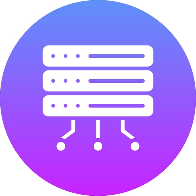 Server-Vektor-Ikonen-Illustration des Computer- und Hardware-Ikonensets