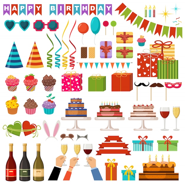 Set alles Gute zum Geburtstag Partyzubehör