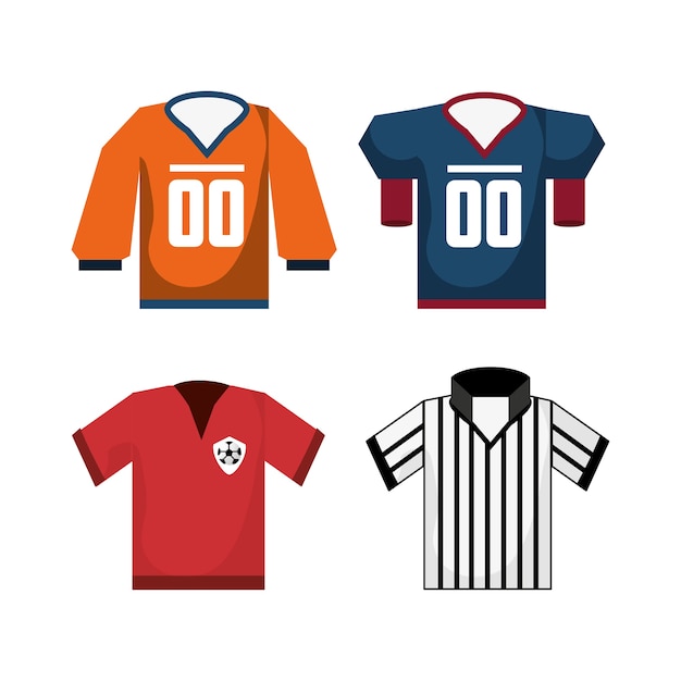 Set american football sport spiel uniform