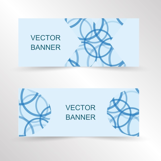 Vektor set aus geometrischem banner, website-banner-template-design. zielseitendesign, werbebanner