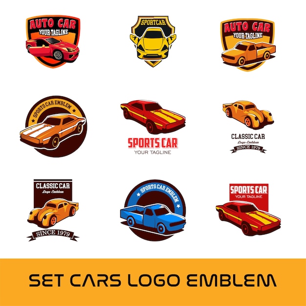 Set auto logo embleme