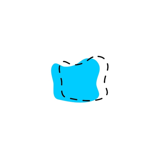 set blob hand draw element set set
