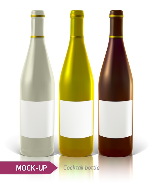 Set Cocktailflaschen