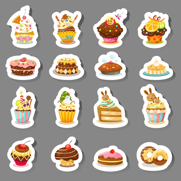 Set cupcake-symbole