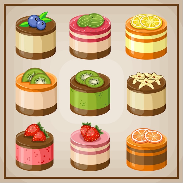 Set cupcakes