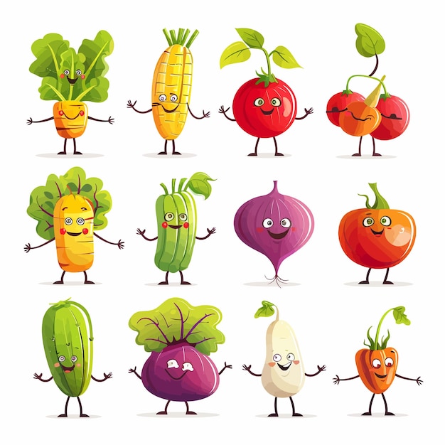 Set_cute_mascot_vegetables_characters_funny