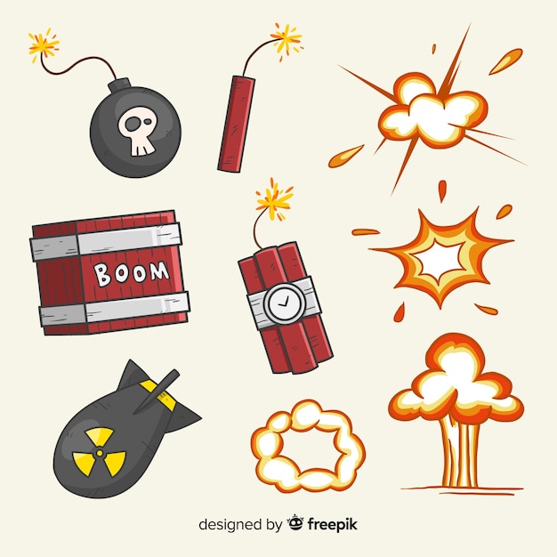 Set mit Bombeneffekten