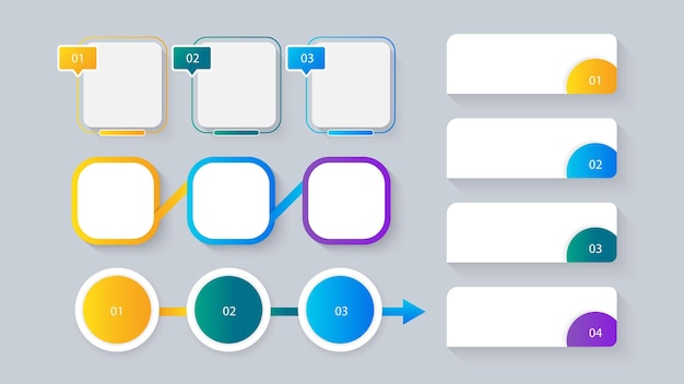 Set moderne Infografik-Elemente