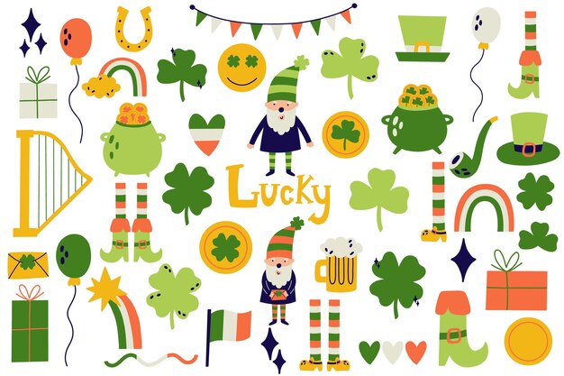 Set st. patrick day-elemente