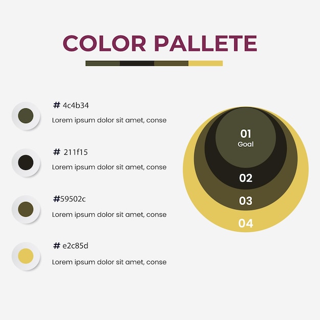 Set-Vektorfarbpalette-Proben Kombination verschiedener Farben in RGB HEX für ui ux-Design