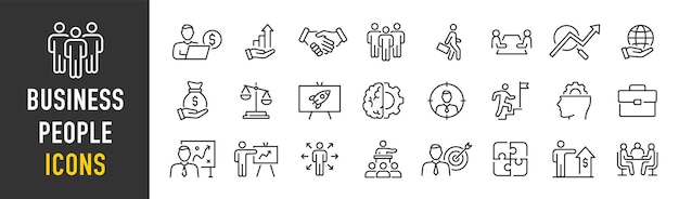 Set von 60 Buchhaltungs- und Prüfungs-Web-Icons im Line-Stil Beurteilungsrechner Prüfung Inspektion Investitionsberechnung Analysen Sammlung Vektor-Illustration