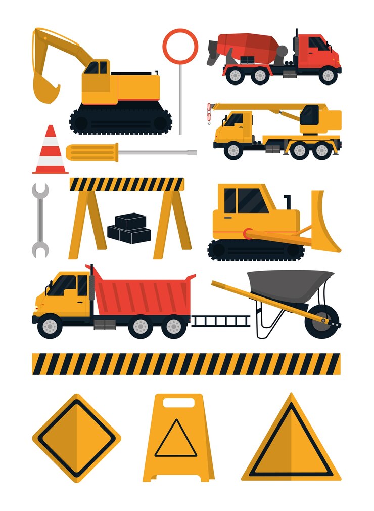 Vektor set von bau-icons