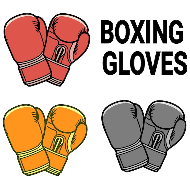 Set von Boxhandschuhen