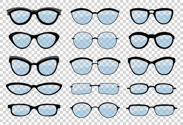 Set von Brillen