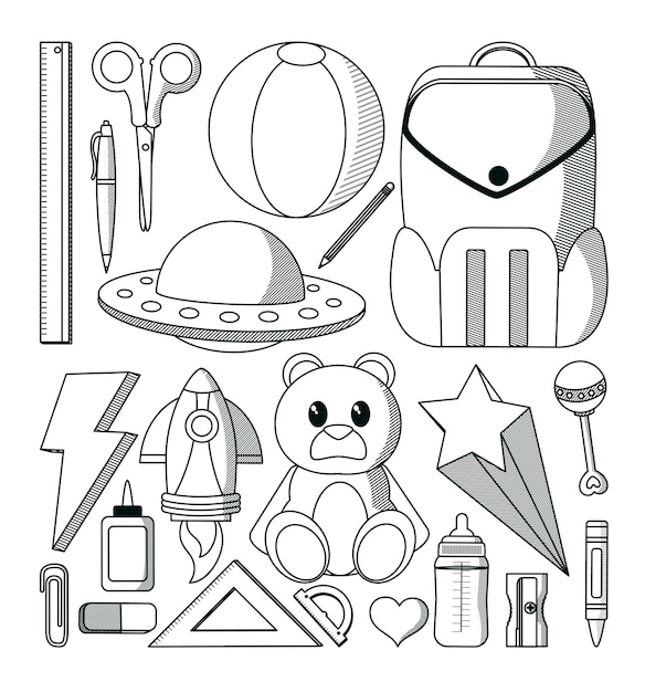 Set von doodle-icons