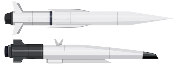 Vektor set von militärraketen