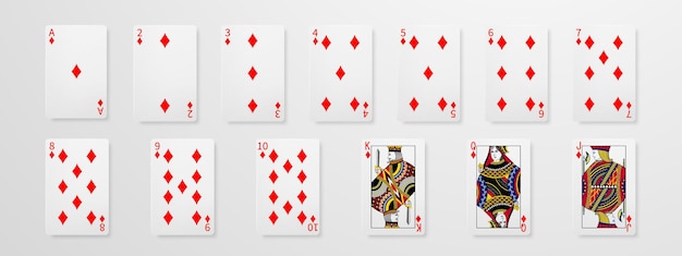 Vektor set von pokerkarten-konzepten