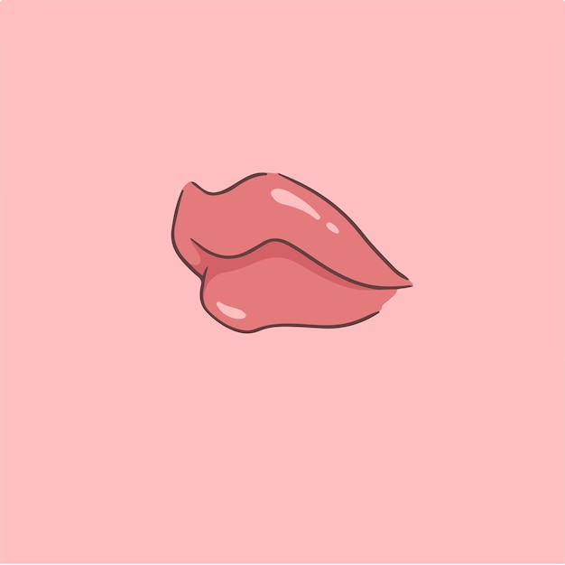 Sexy Lippensymbol-Vektor-Illustration