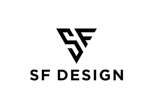 Vektor sf-logo-design-vektorillustration