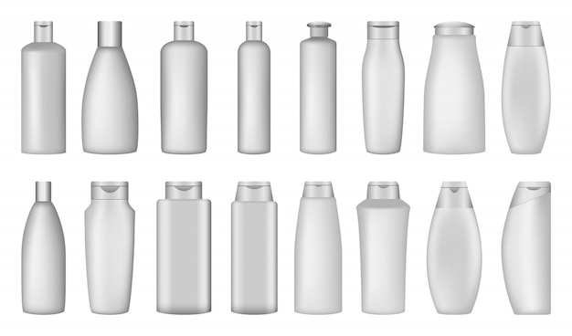 Shampoo Flasche Seife Mockup Set