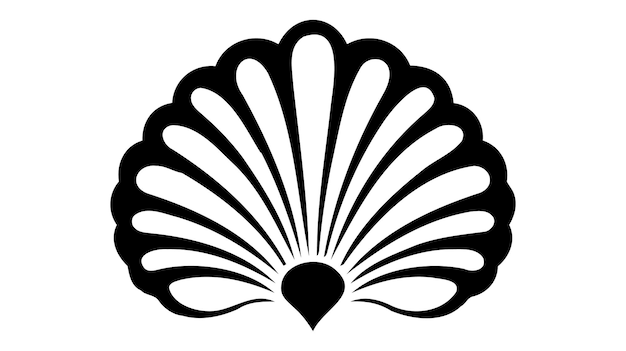 Vektor shell-vektorsymbol einfaches flaches symbol auf weißem hintergrund