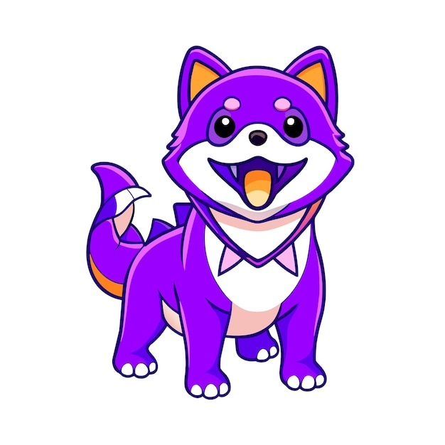 Vektor shiba-inu-hund-vektorcharakter